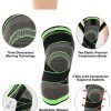 Knee Brace Compression Sleeve with Patella Stability Straps