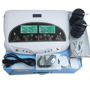 Machine de nettoyage ionique avec ceinture chaude et tampons d'acupuncture, poignées de machine à boeuf