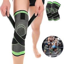 Genouillère de Sport Réglable Bandage de Pression Protection de Sport de 360 Degrés