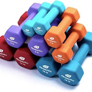 Lot d'haltères en néoprène pour homme et femme pour la maison, la gym, le fitness et la formation